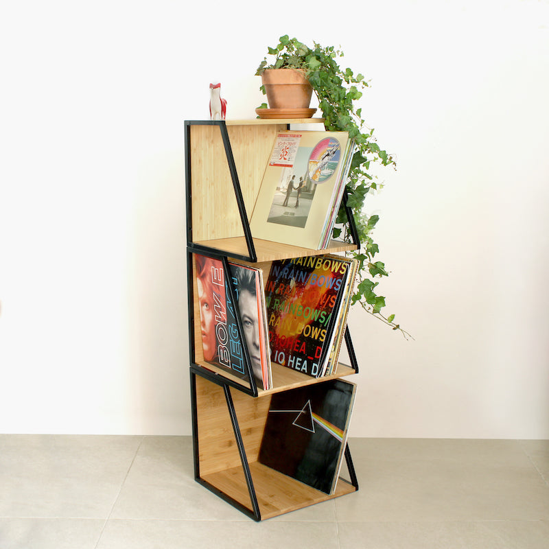 NorStone Vinyl LP Case – Modulare Schallplattenbox aus Bambus